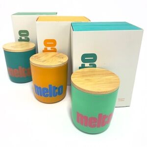 Melto Signature Escape Trio – 3 Scented Soy Candles – 150hr Burn Time